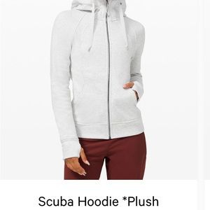 Grey full zip scuba